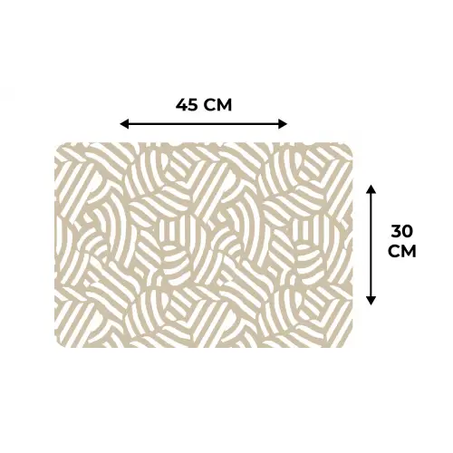 Abstract - Modern - Beige Placemat vinyl groot 368 -specs