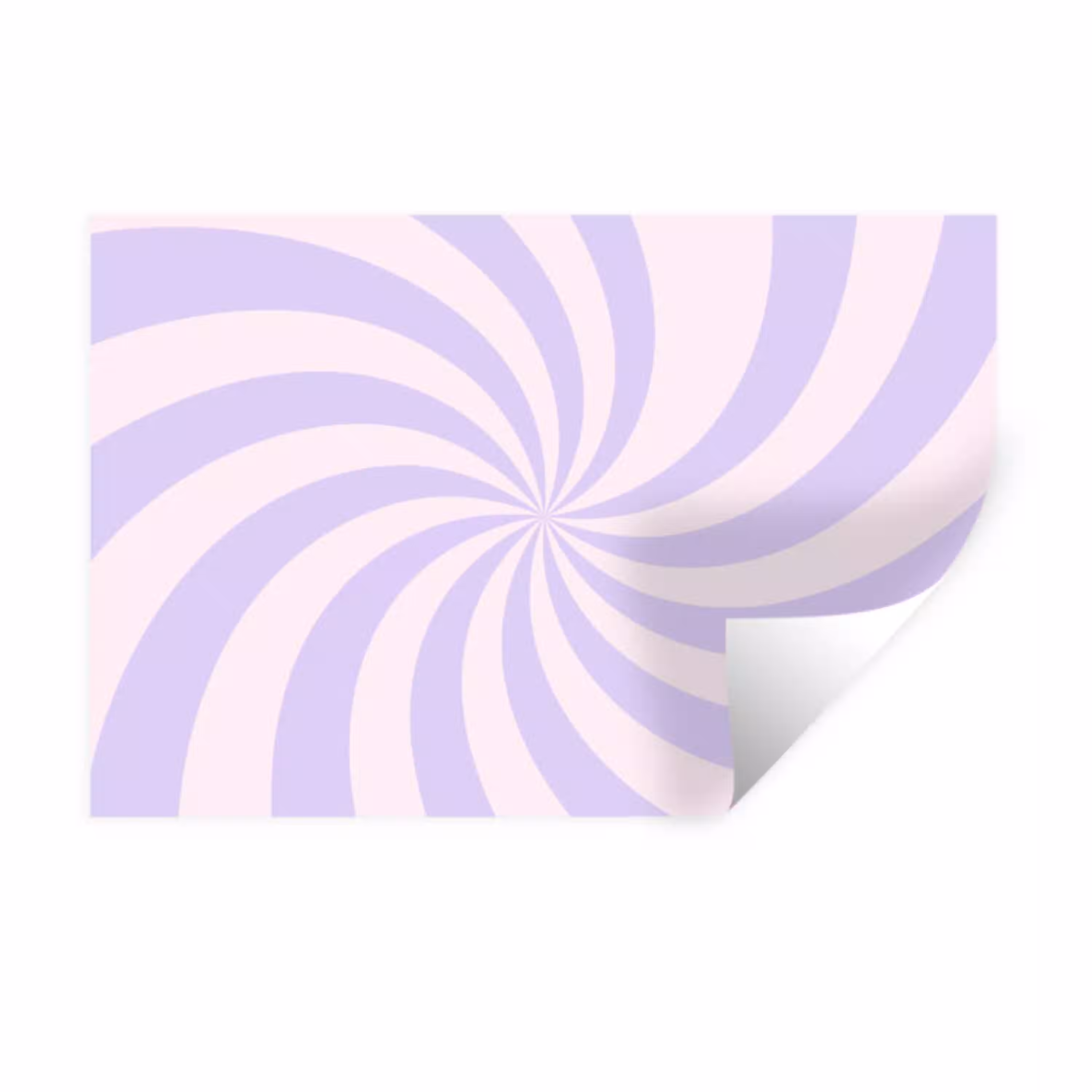 Patroon - Spiraal - Abstract - Modern - Paars-Roze Muursticker klein -3d