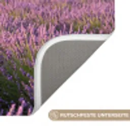 Lavendel - Landschap - Sereen - Paars Badmat klein -USP_AntislipDE
