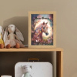 Paard - Natuur - Bloemen - Vlinders - Bos Light Box met kabel (Kinderlampje) klein -sfeer2_kind