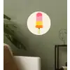 Waterijsje - Retro - Stokje - Roze Wandcirkel behangsticker klein -sfeer2