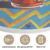 Mok - Koffie - Zigzag - Slagroom Akoestische PET Vilt - Rond klein -closeup_NL
