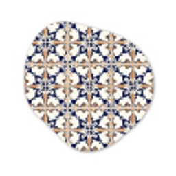 Klassiek - Patroon - Kleurrijk Wandcirkel Organisch Forex 3mm klein 629 -3d