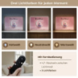 Maan - Monster - Roze Light Box met batterij (Wandlamp kind) middel -USP_lichtkleurDE