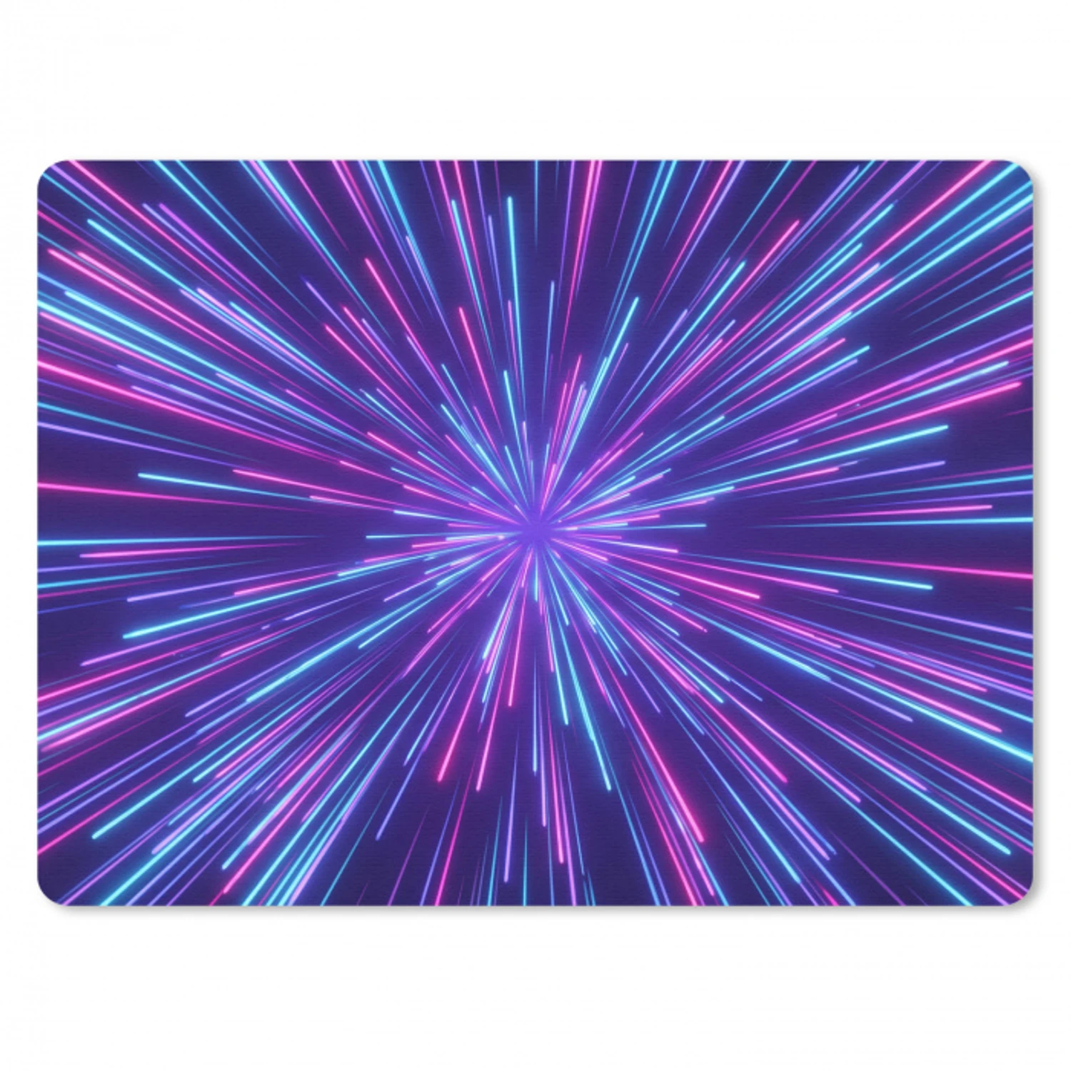 Dynamisch - Ruimte - Kleurrijk muismat rubber klein -3d