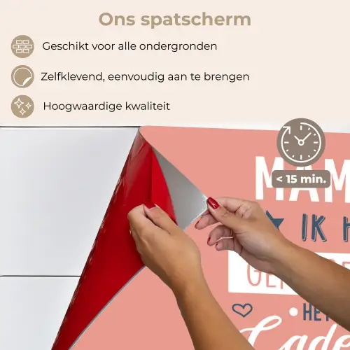 Spreuken - Mama - Quotes - Mama jij hebt ons al keuken achterwand spatscherm klein -spatscherm_NL