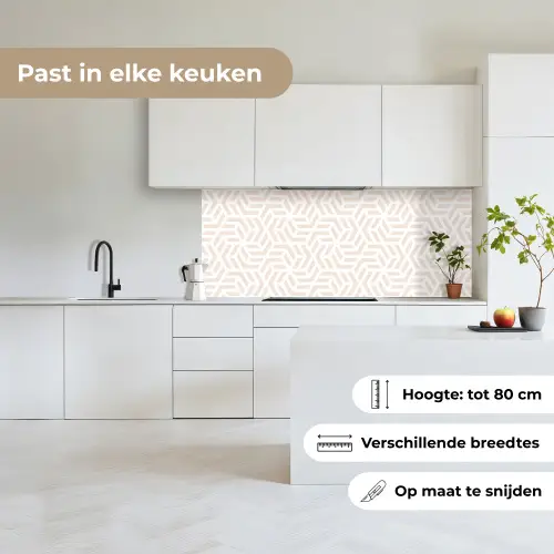 Beige - Geometrie - Patronen - Abstract keuken achterwand 2 middel 871 -sfeer4_NL
