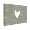 Hart - Design - Liefde Tuinposter op houten frame 2 cm dik klein -3d