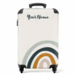 Ruwe regenboog aqua NBS - Handbagage koffer - Kinderen Unisex middel -productfoto_recht