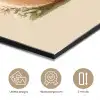 Schaap - Beige - Bloemen aluminium wit klein -closeup_NL