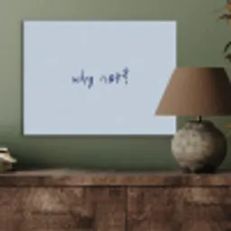 Why not - Blauw - Donker blauw - Quote PET vilt klein -sfeer2