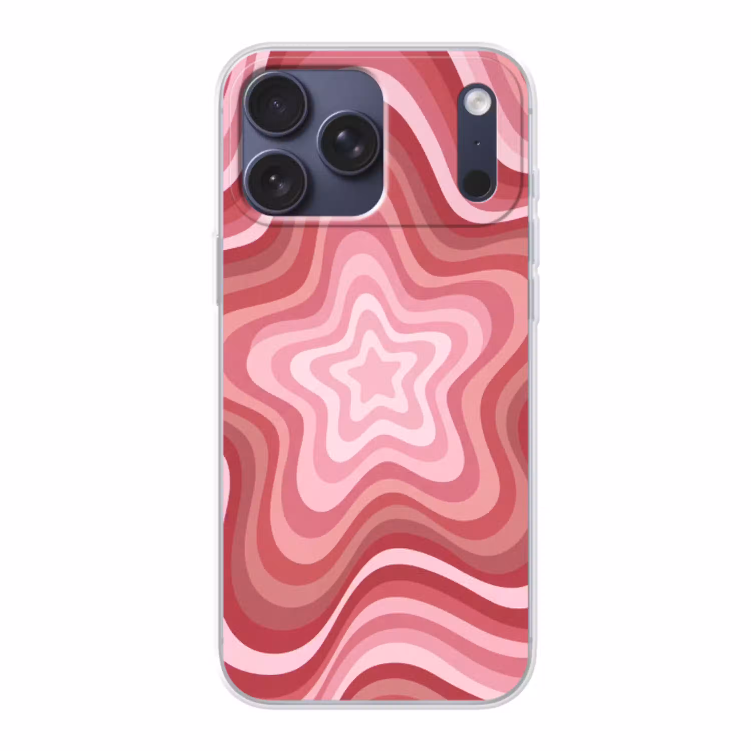 Ster - Golvend - Abstract - Roze Telefoonhoesje iPhone 17 Pro Max klein -3d
