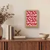 Modern - Abstract - Rood Light Box met kabel (Tafellamp) klein 925 -sfeer2