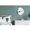 Eenden - Waterlelies - Riet - Zwart Wandcirkel aluminium klein -slaapkamer