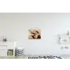 Kerstman - Rendier - Kerst - Christmas textielposter latten blank klein -kinderkamer