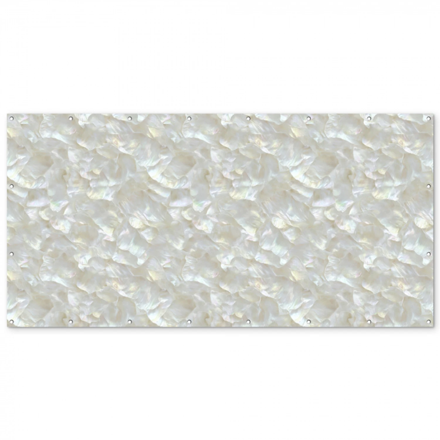 Parelmoerglans - Wit - Schelp Balkonbeschermer Duitsland klein 596 -zz_3d