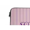 Paars - Strepen - You're doing great - Schaduw laptophoes neopreen klein -detail