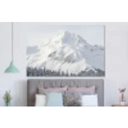 Berg - Sneeuw - Winter - Natuur - Wit forex 5mm xxl -slaapkamer