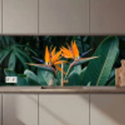 Paradijsvogel - Bloem - Exotisch keuken achterwand 2 middel zz_3dshopping