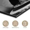 Paard - Bord - Pasta - Tafelkleed - Zwart Wit - Dieren aluminium wit klein -closeup_NL