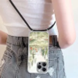 Bos - Dieren - Groen Hoesje iPhone 16 Pro Max met koord klein -sfeer5