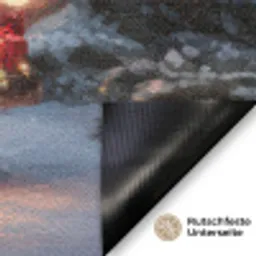 Kersttruck - Sneeuwbos - Rood Deurmat klein -antislip_DE