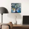 Boom - Blauw - Goud - Abstract aluminium wit klein -sfeer5