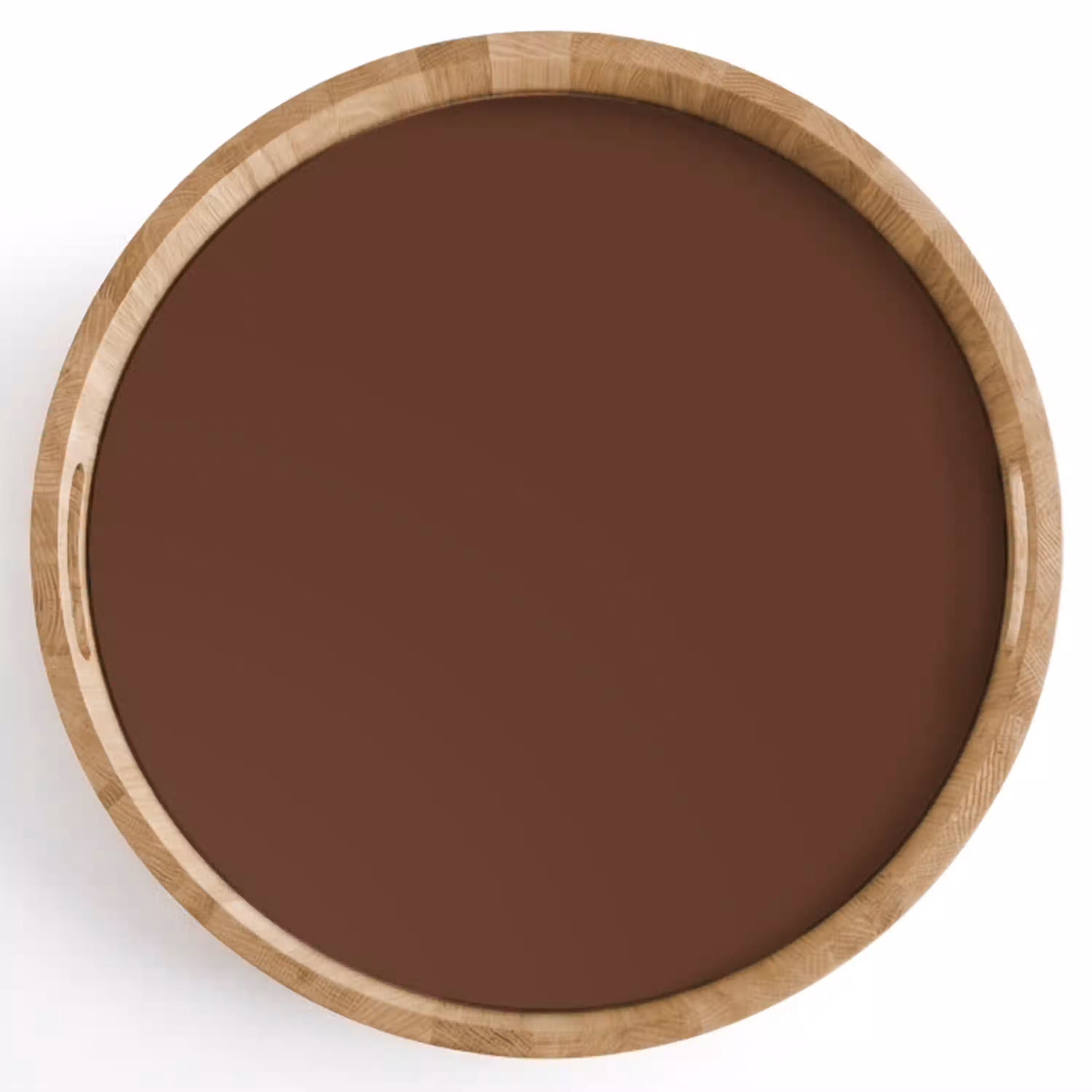 Deep - Clay - Brown - Bruin Dienblad Rond middel 914 -z3d_shopping