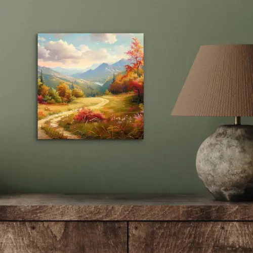 Landschap - Illustratie - Natuur aluminium wit klein -sfeer2
