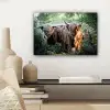 Schotse Hooglanders - Bos - Dieren canvas 2cm klein -sfeer6