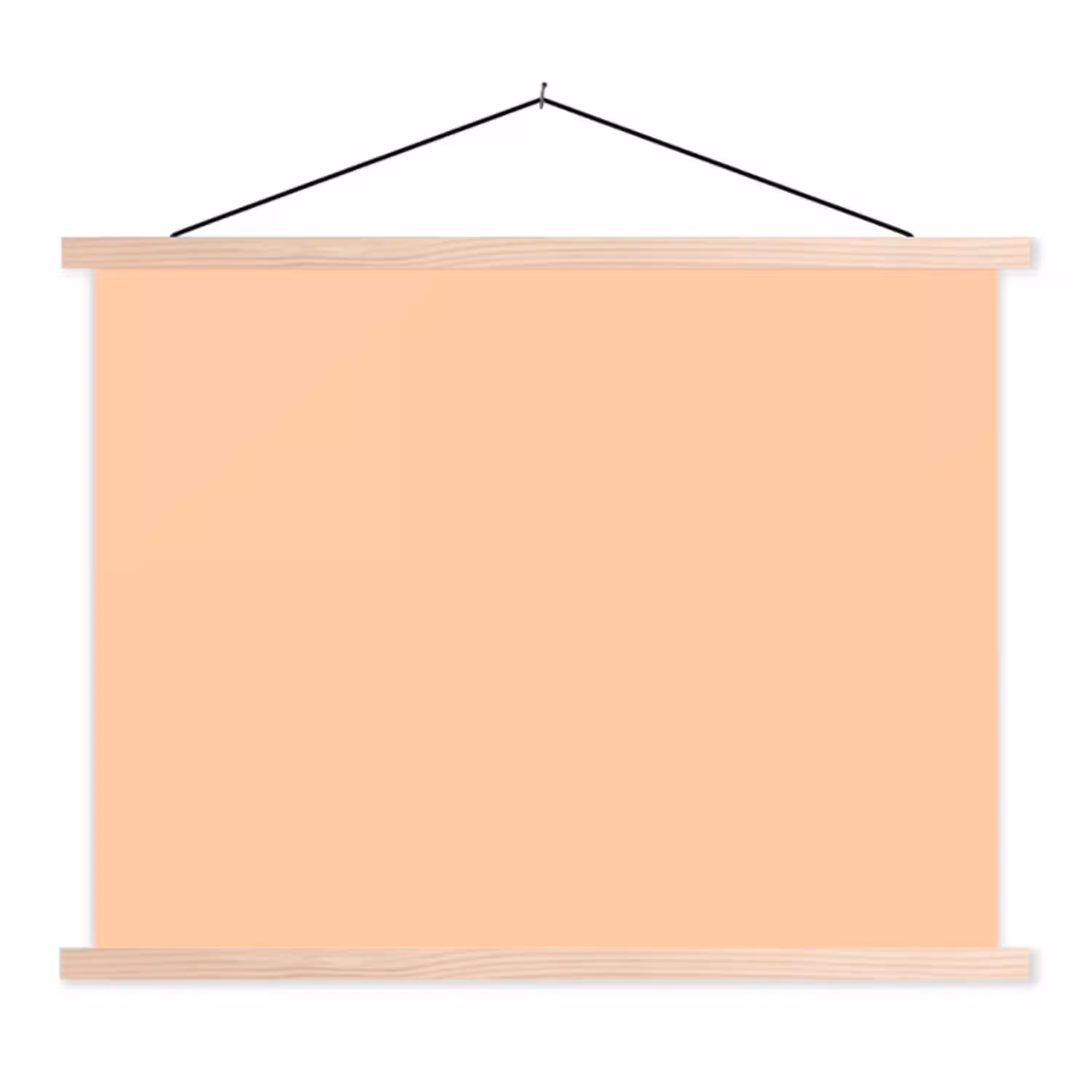 Apricot - Blush - Nude textielposter latten blank klein 122 -3d