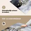 Bloemen - Wit - Vaas - Abstract Inductie beschemer met haakjes klein -ky-schoon-nl