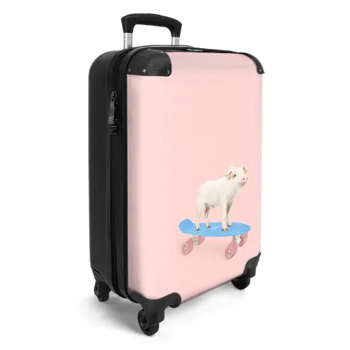 Varkensvervoer Koffer - NBS - Handbagage middel -productfoto_3d