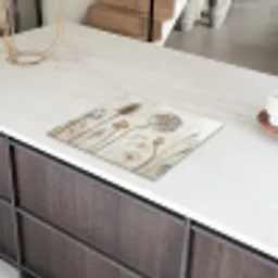 Botanische Elegance in Sepia Inductie beschermer vinyl 3mm middel -sfeer8