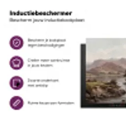 Berglandschap - Meer - Bergen - Vallei - Klassiek Inductie beschermer vinyl 3mm klein -zzzzzzz-cc-usp