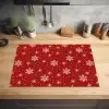 Illustratie - Sneeuwvlokken - Rood Inductie beschermer vinyl 3mm klein 276 -sfeer5
