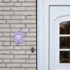 Effen - Lila - Traditioneel Naambord Huisje klein -sfeer1