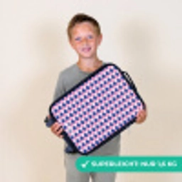 Schubben - Patroon - Blauw - Roze Kinderkoffer - Zwart klein -sfeer4_DE