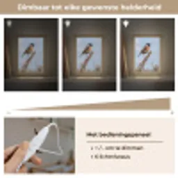 Roodborsttapuit - Heide - Paars - Natuur - Sfeervol Light Box met kabel (Kinderlampje) klein -USP_dimbaarNL