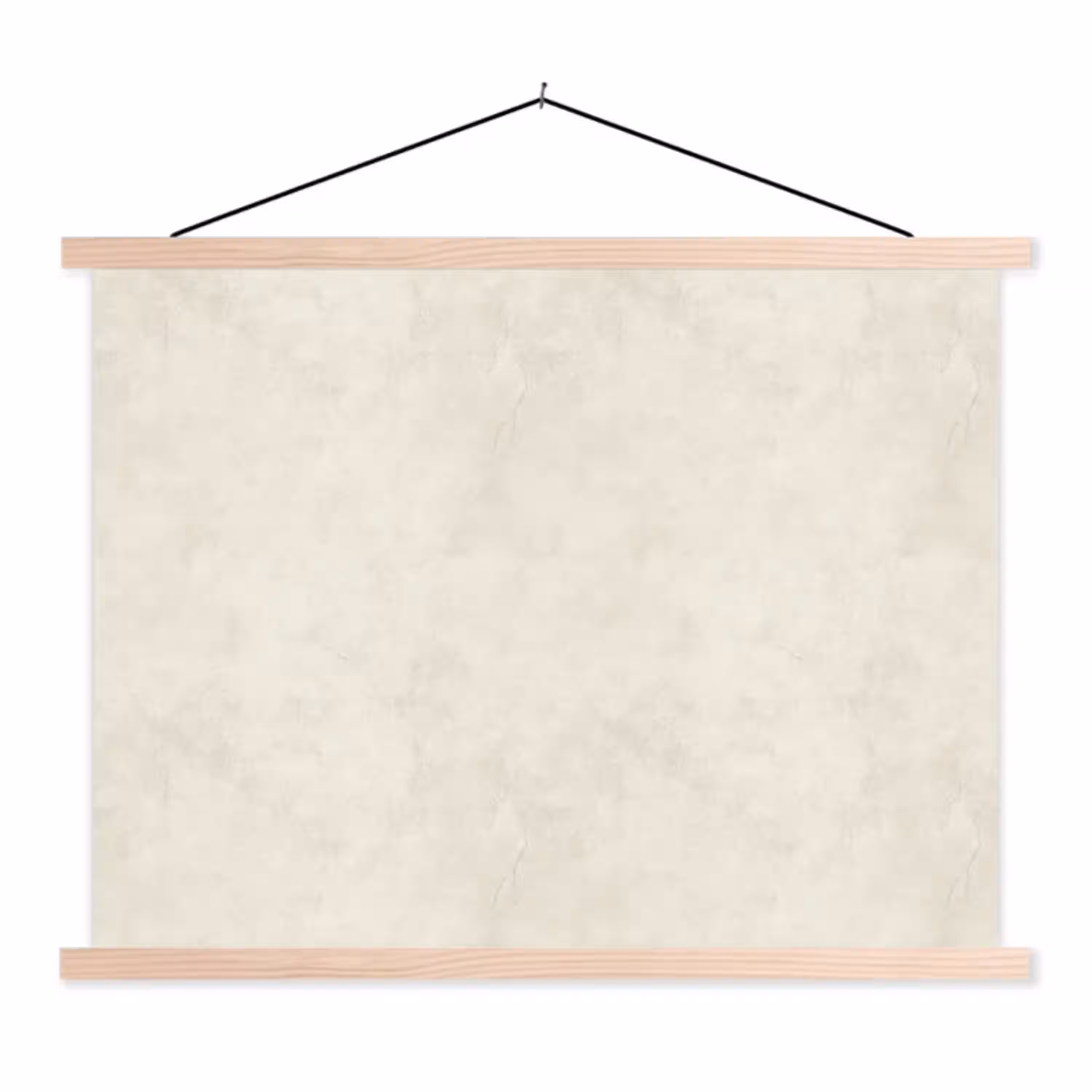 Crème - Egaal - Beton textielposter latten blank klein 122 -3d