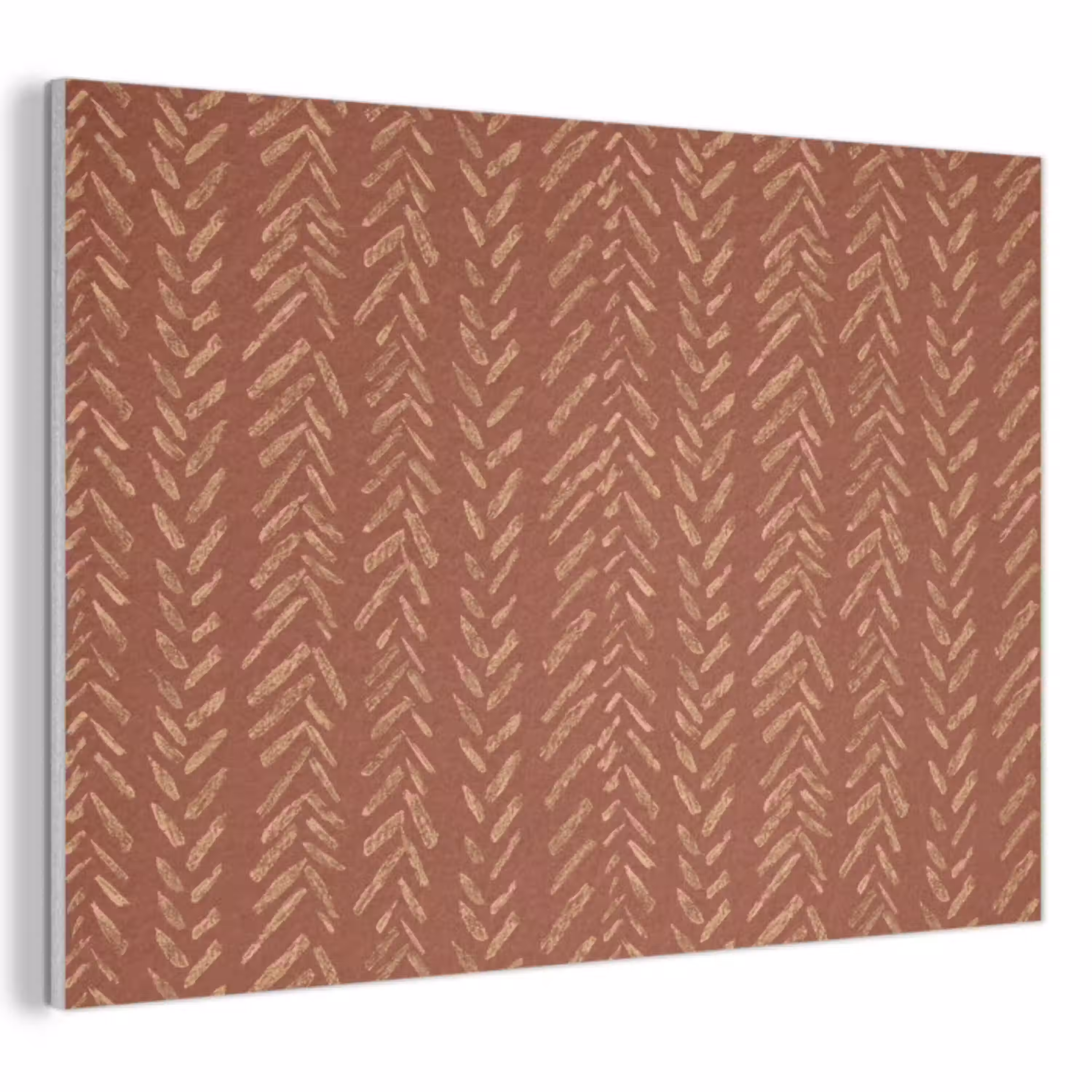 Terracotta - Visgraat - Ambachtelijk - Patroon PET vilt klein 837 -3d