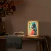 Klassiek - Pareloorbel - Streetartstijl - Kleurrijk Light Box met kabel (Tafellamp) klein -sfeer4