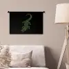 Krokodil - Groen - Tijgerachtig - Strepen Wandkleed katoen klein -sfeer4