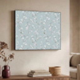 Klassiek - Bloemen - Blauw Textielframe zwart klein 947 -sfeer3