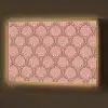 Waaiermotief - Patroon - Roze Light Box met batterij (Wandlamp) middel -z3d_website