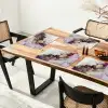 Marmer - Abstract - Goud - Paars Placemat vinyl groot -zzsfeer4_Kitchenyeah-website