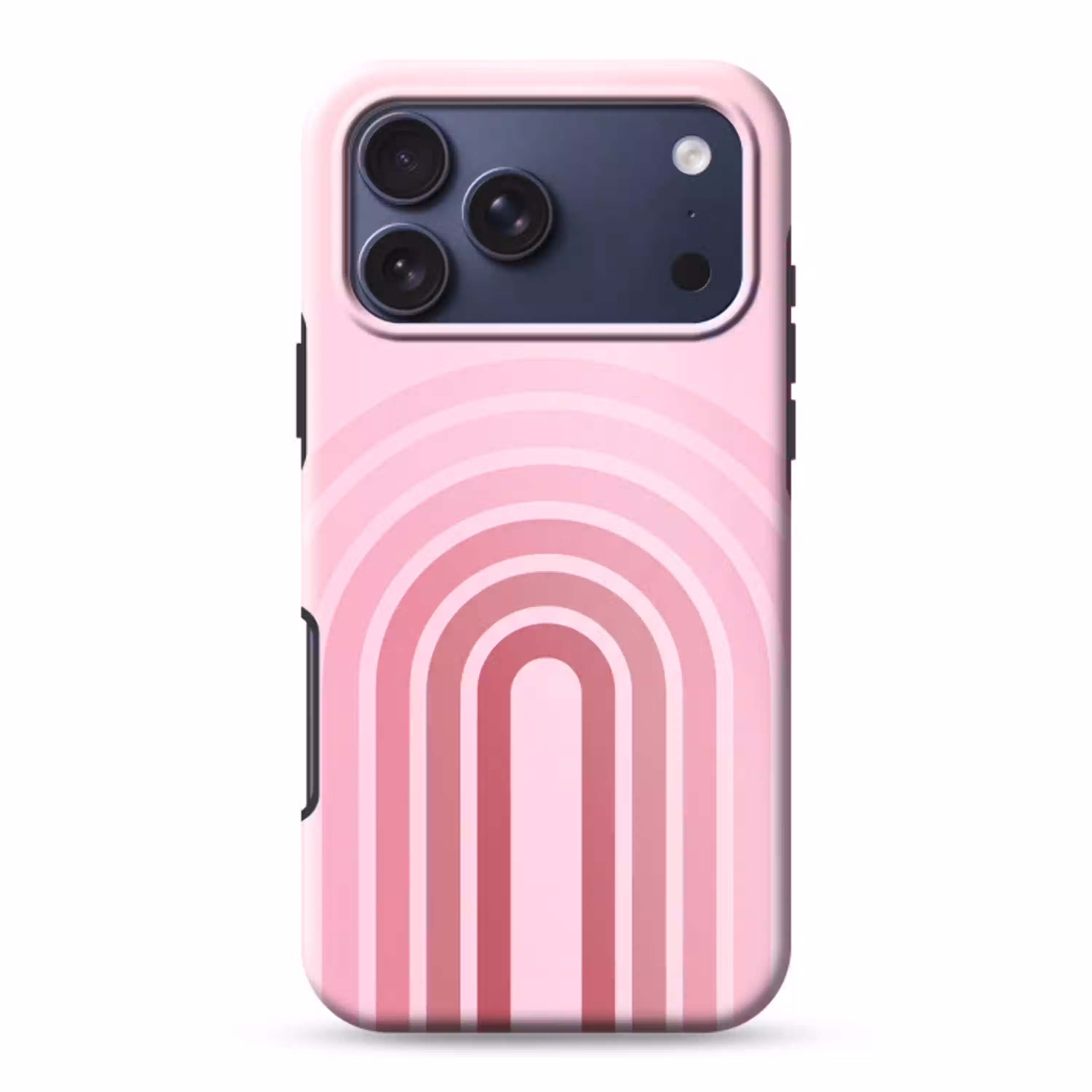 Regenboog - Roze - Abstract - Modern - Minimalistisch Toughcase MagSafe Apple iPhone 17 Pro Max klein -3d