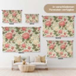 Klassiek - Botanisch - Veelkleurig Wandkleed katoen klein 269 -tsfeer8_DE