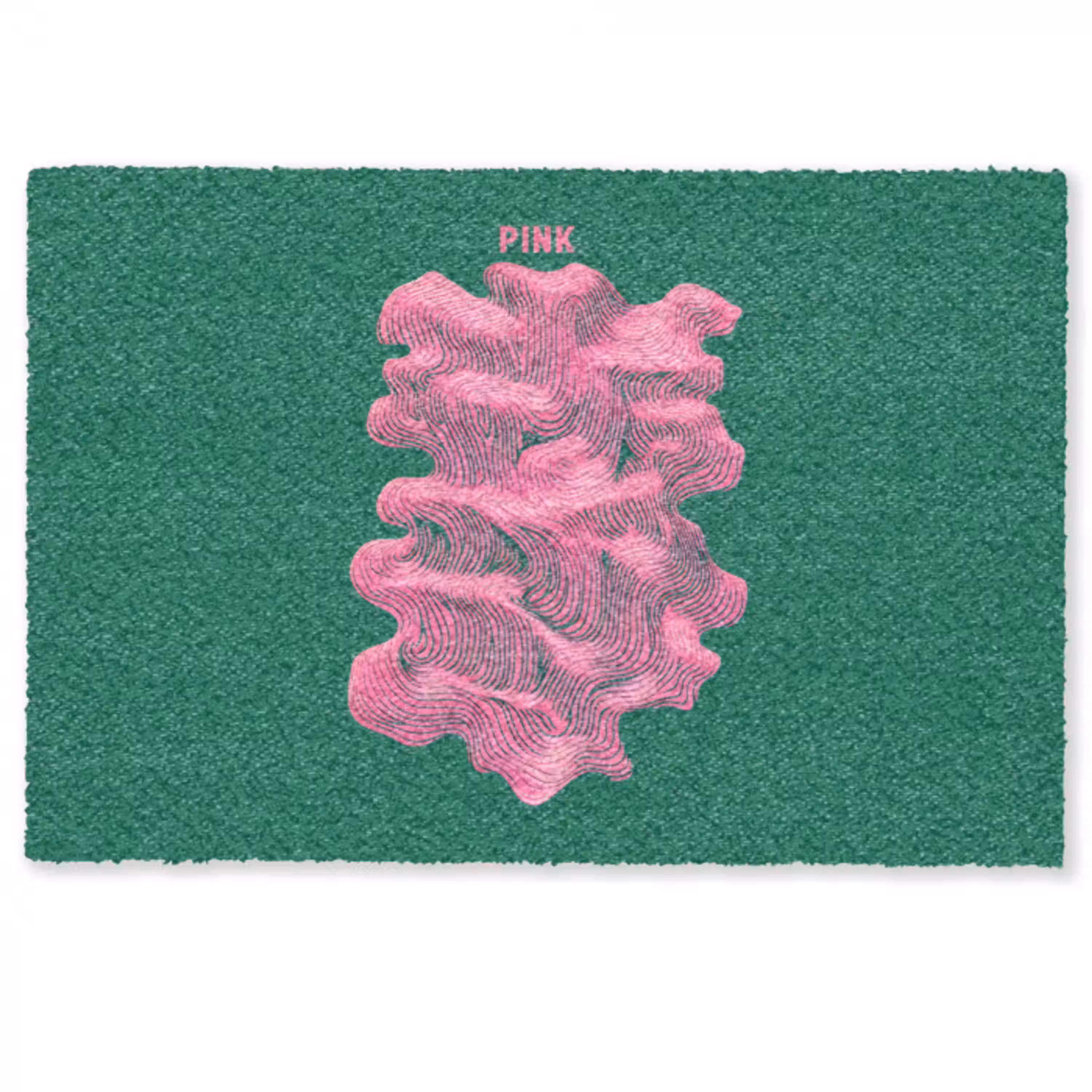 Abstract - Pink - Lijnen - Groen Deurmat klein -zkaufland3d