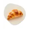 Croissant - Brood - Beige Wandcirkel Organisch Forex 3mm klein -3d